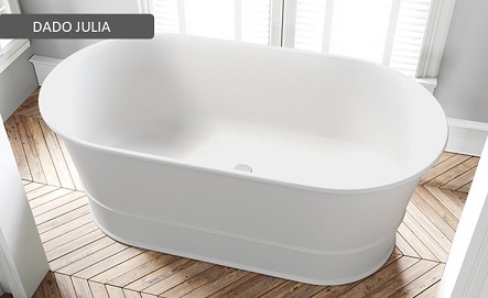 DADO JULIA BATH: L 1556MM X W 828MM X H 609MM